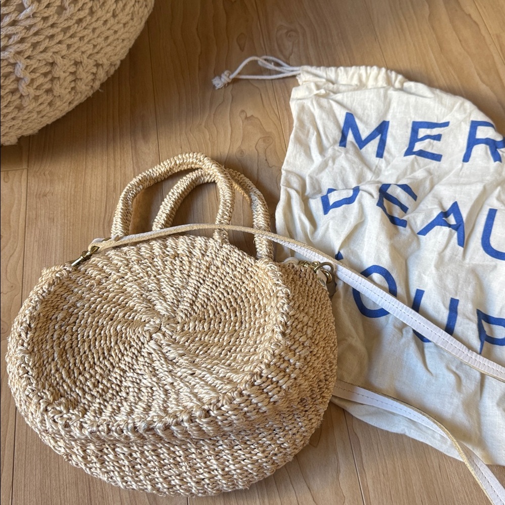 Clare V Natural Woven Tote Bag - Picture 2 of 4